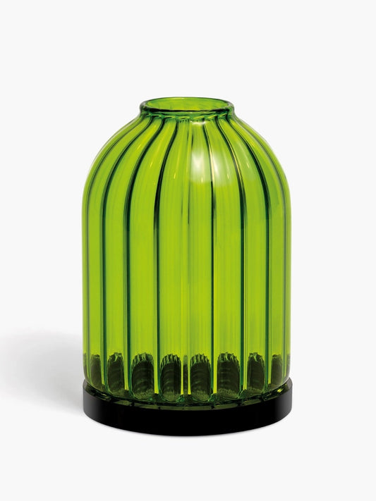 Fig Green Ribbed Candle Holder For classic candles 461G